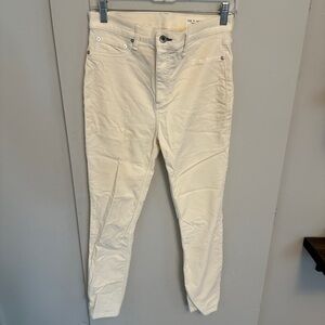 Rag & Bone cream skinny pants
